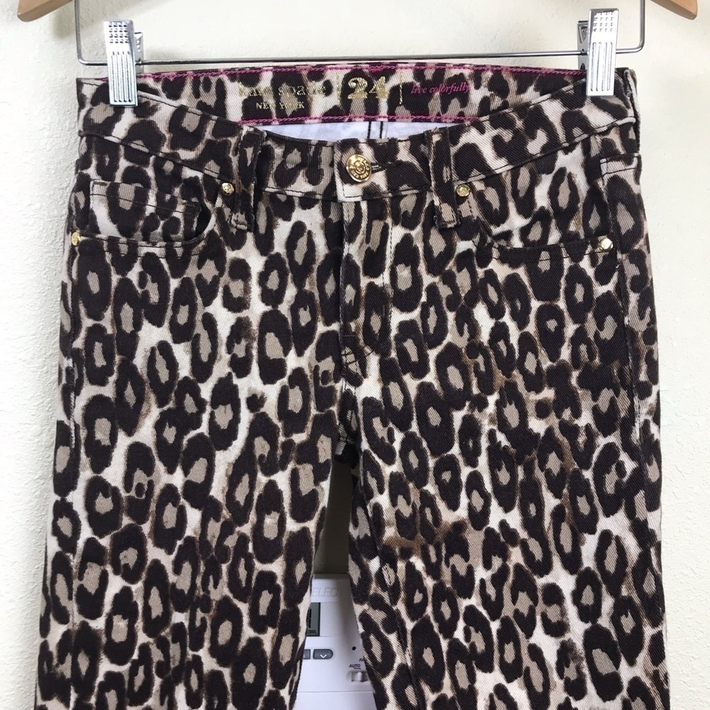 Kate spade skinny animal print jeans Sz 24 pants